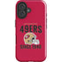 NFL San Francisco 49ers Helmet iPhone 16 Plus Impact Case